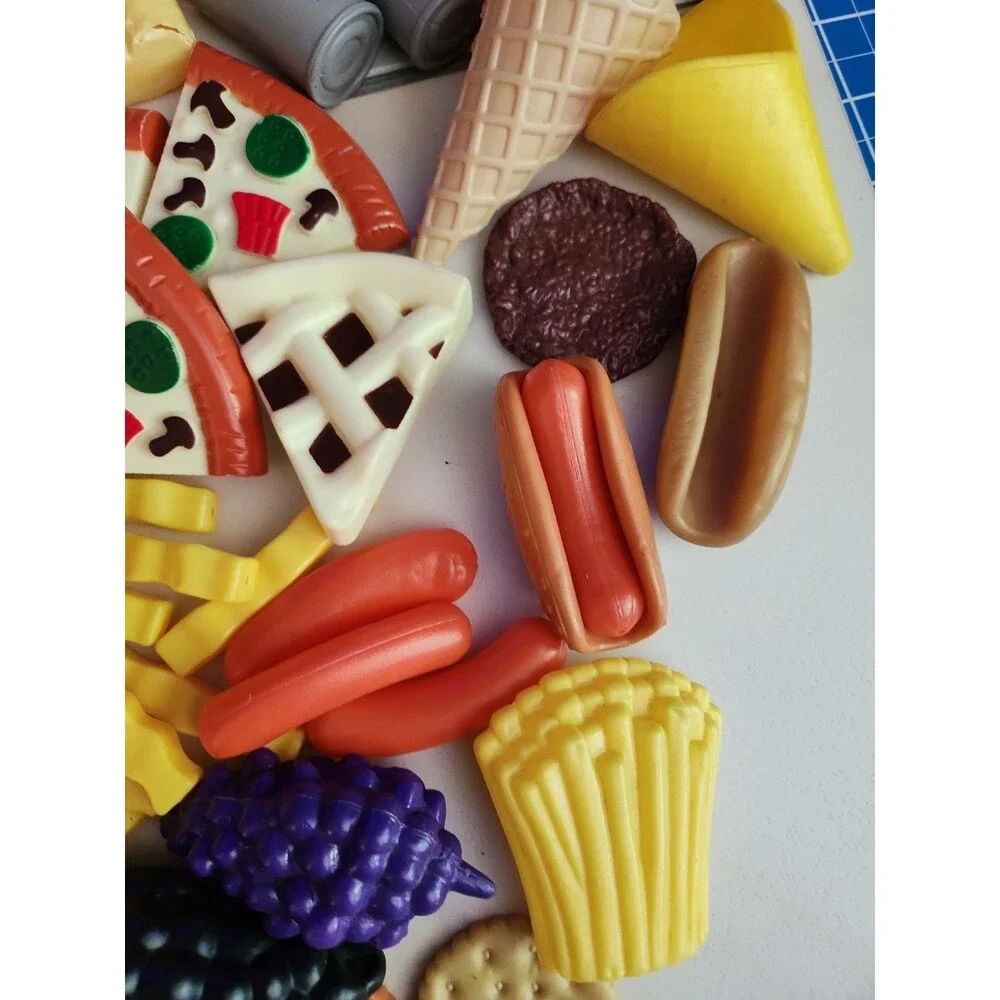 Pretend Kitchen Play Food Toy Food Variety Fries Pizza Donuts Chips 70+ Pieces